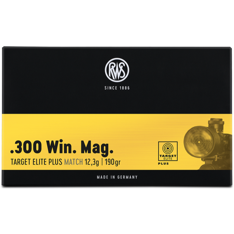 RWS .300 Win. Mag. Target Elite Plus 12,3g - 190gr. - 20 St.