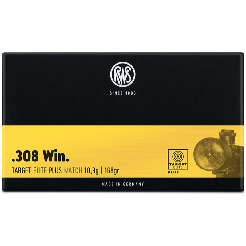 RWS .308 Win. Target Elite Plus 10,9g - 168gr. - 20 St.