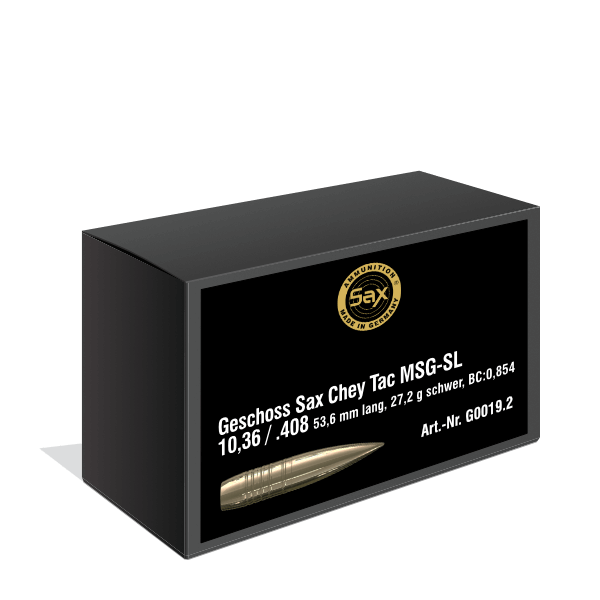 Sax 10,36 mm (.408 Chey Tac) MSG-SL (27,2 g)