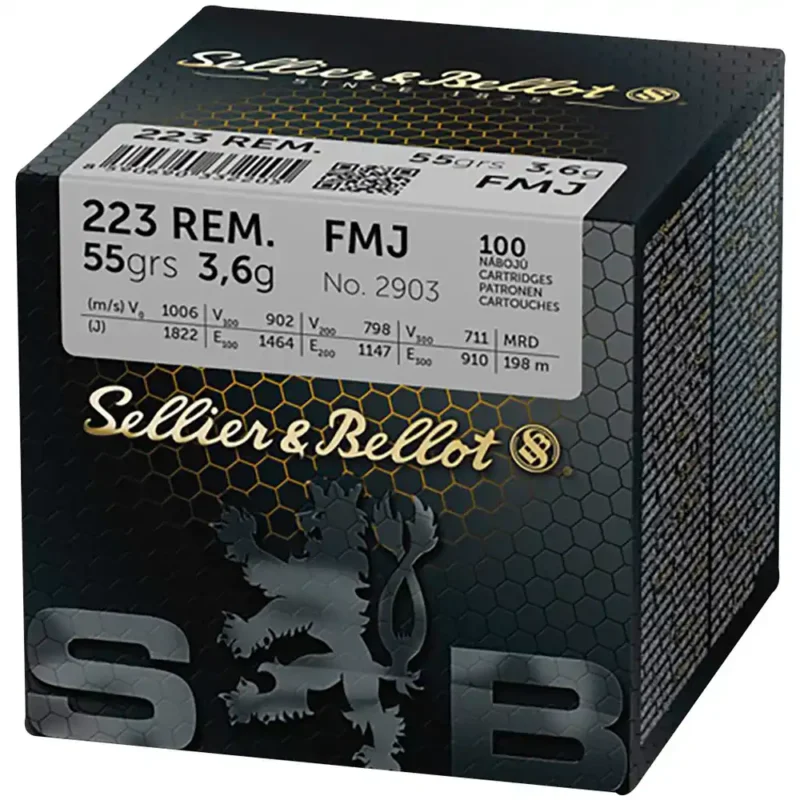 Sellier & Bellot .223 Rem. Vlm BT 3,6g - 55gr. - 100 St.