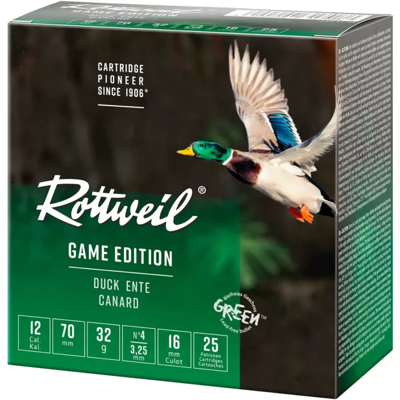 Rottweil 12/70 Game Edition Ente 32g - 3,25mm