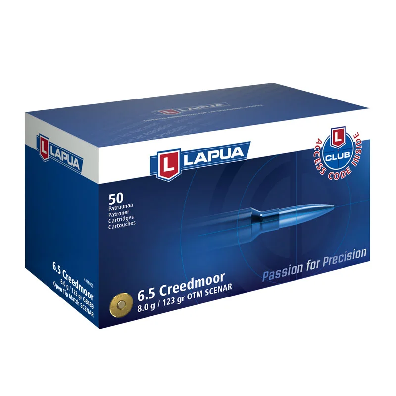 Lapua 6,5 Creedmoor Scenar - 8g - 123gr.